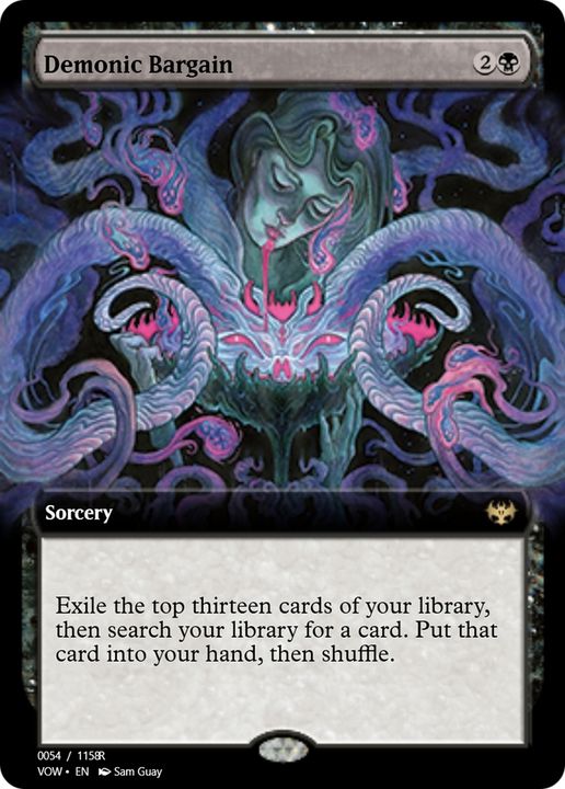 Demonic Bargain in the group Magic the Gathering / Types / Colors / Black at Proxyprinters.com (64758)