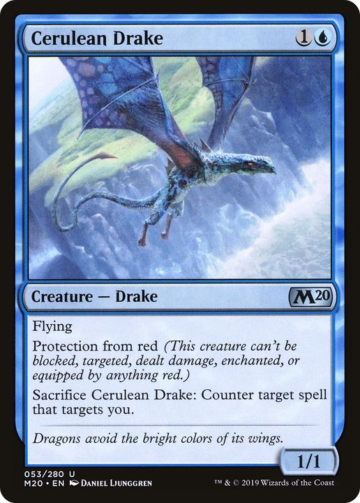 Cerulean Drake in the group Magic the Gathering / Types / Colors / Blue at Proxyprinters.com (64790)