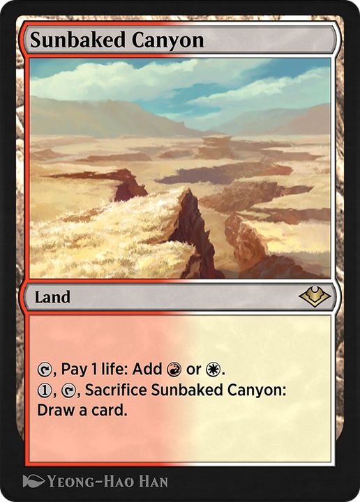 Sunbaked Canyon in the group Magic the Gathering / Types / Colors / Colorless at Proxyprinters.com (64830)