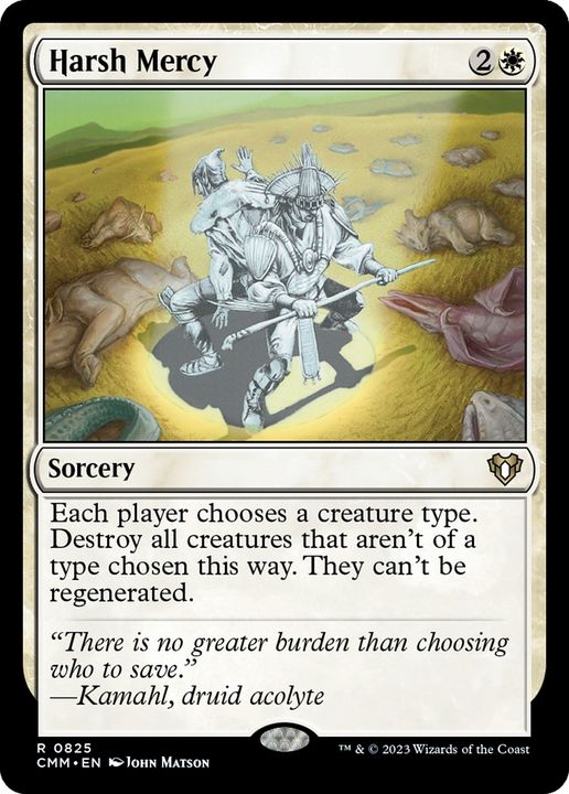 Harsh Mercy in the group Magic the Gathering / Types / Colors / White at Proxyprinters.com (64837)