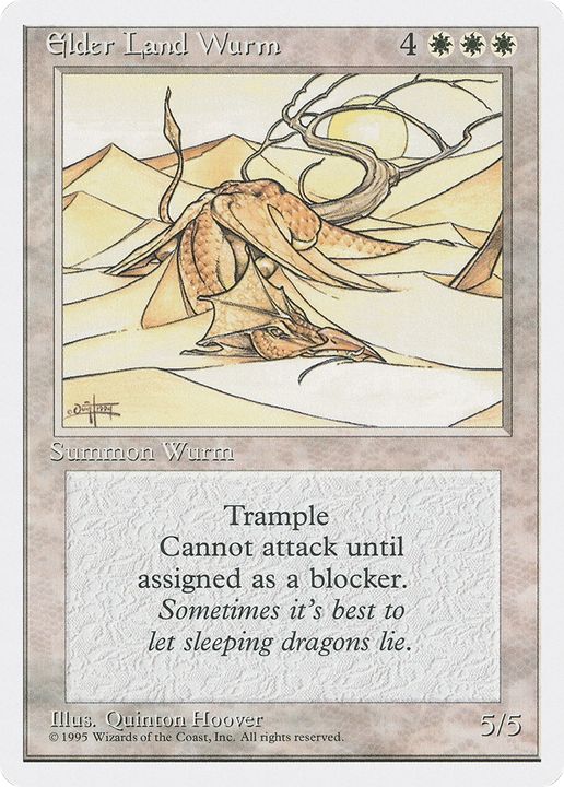 Elder Land Wurm in the group Magic the Gathering / Types / Colors / White at Proxyprinters.com (64940)