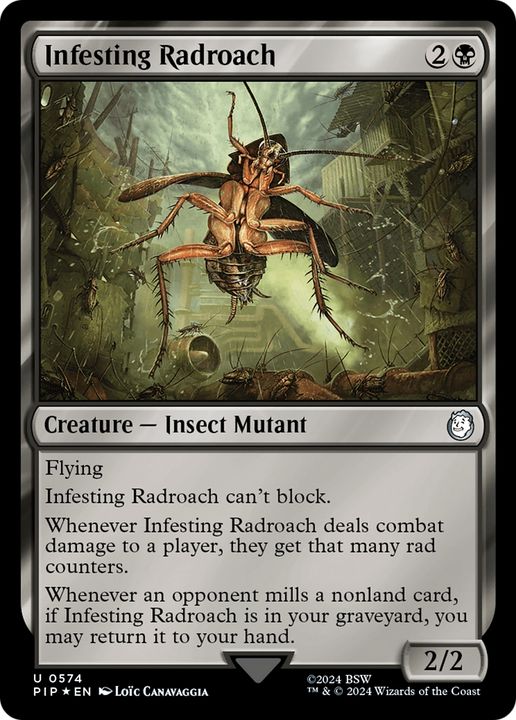 Infesting Radroach in the group Magic the Gathering / Types / Colors / Black at Proxyprinters.com (64943)