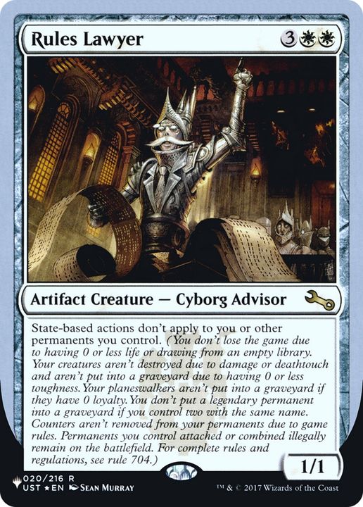 Rules Lawyer in the group Magic the Gathering / Types / Colors / White at Proxyprinters.com (64957)