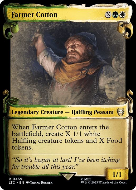 Farmer Cotton in the group Magic the Gathering / Types / Colors / Multicolors / G, W at Proxyprinters.com (64967)