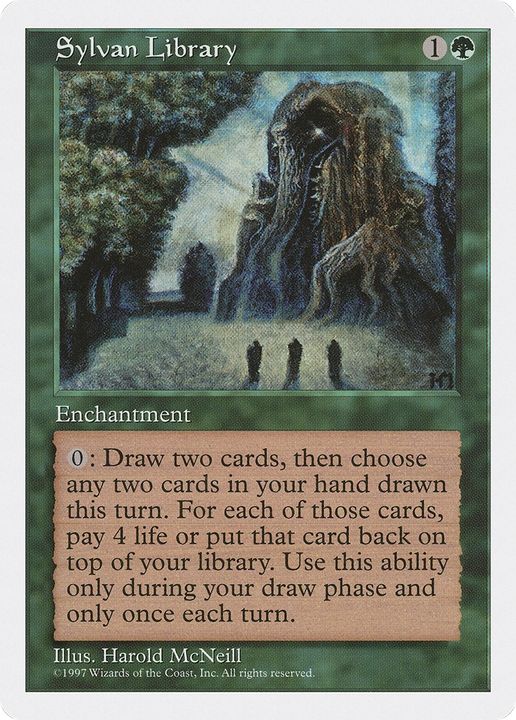 Sylvan Library in the group Magic the Gathering / Sets / Fifth Edition at Proxyprinters.com (64990)