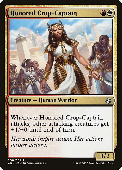 Honored Crop-Captain in the group Magic the Gathering / Types / Colors / Multicolors / R, W at Proxyprinters.com (64991)