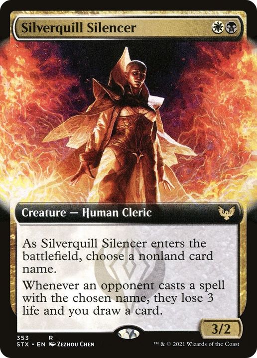 Silverquill Silencer in the group Magic the Gathering / Types / Colors / Multicolors / B, W at Proxyprinters.com (650)