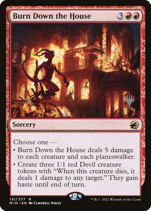 Burn Down the House in the group Magic the Gathering / Types / Colors / Red at Proxyprinters.com (65001)