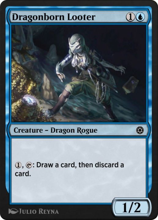 Dragonborn Looter in the group Magic the Gathering / Types / Colors / Blue at Proxyprinters.com (6505)