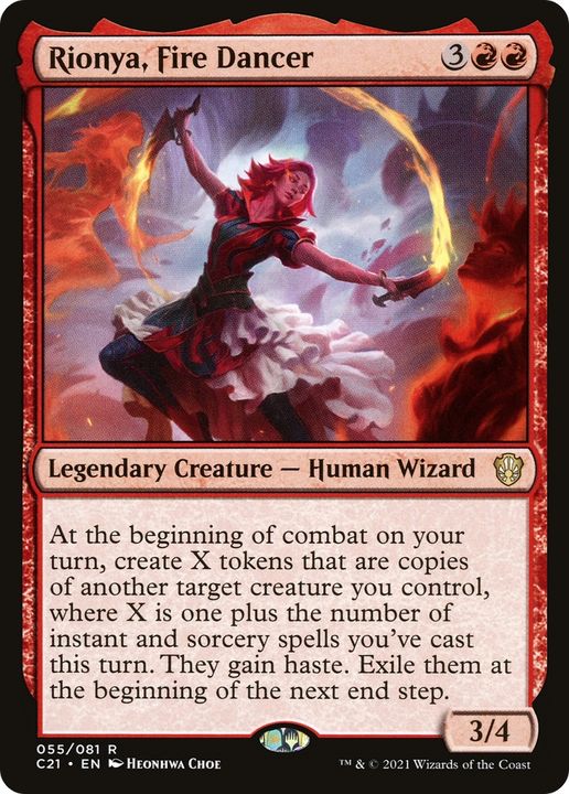 Rionya, Fire Dancer in the group Magic the Gathering / Types / Creatures / Wizard at Proxyprinters.com (65058)