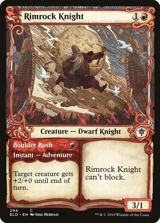 Rimrock Knight // Boulder Rush in the group Magic the Gathering / Sets / Throne of Eldraine at Proxyprinters.com (65109)