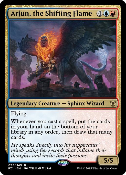 Arjun, the Shifting Flame in the group Magic the Gathering / Types / Colors / Multicolors / R, U at Proxyprinters.com (65127)