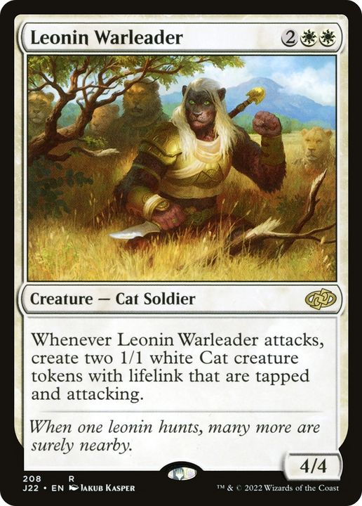 Leonin Warleader in the group Magic the Gathering / Types / Colors / White at Proxyprinters.com (65186)