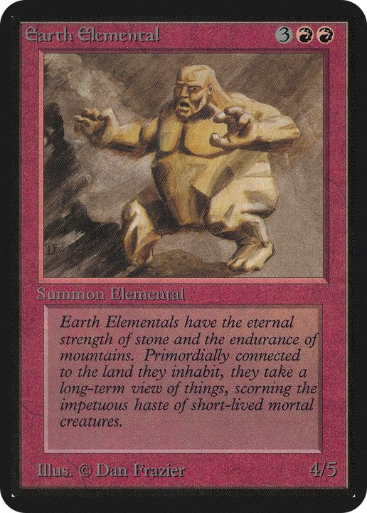 Earth Elemental in the group Magic the Gathering / Types / Colors / Red at Proxyprinters.com (65194)