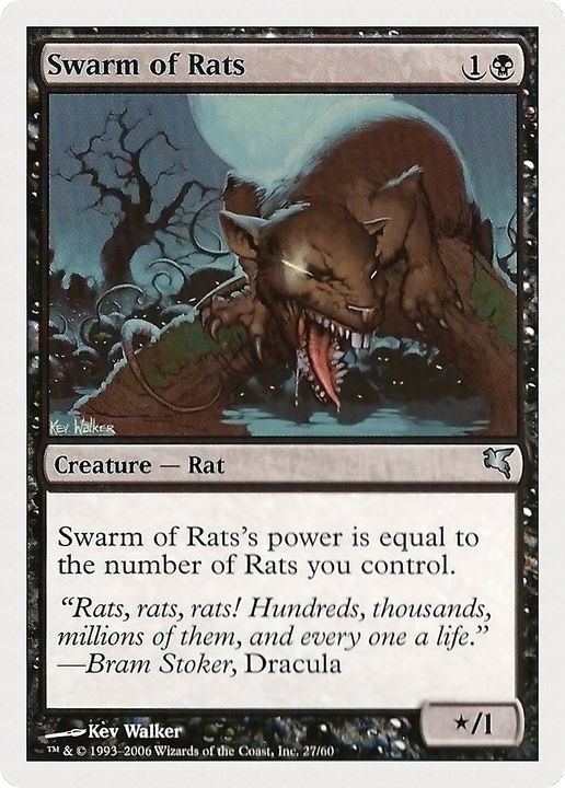 Swarm of Rats in the group Magic the Gathering / Types / Colors / Black at Proxyprinters.com (65237)