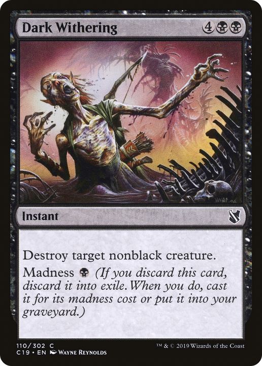 Dark Withering in the group Magic the Gathering / Types / Colors / Black at Proxyprinters.com (65247)