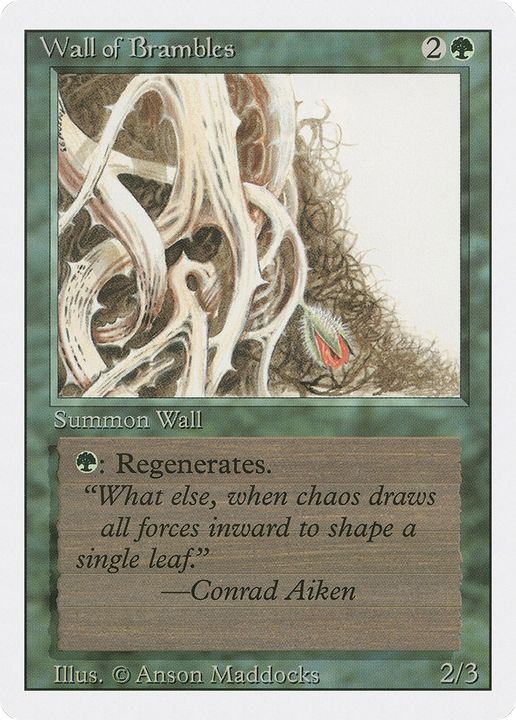 Wall of Brambles in the group Magic the Gathering / Types / Colors / Green at Proxyprinters.com (65256)