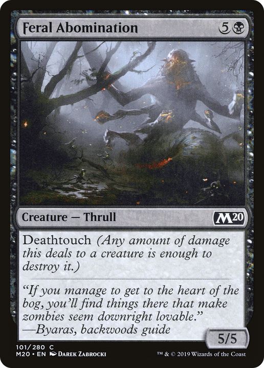 Feral Abomination in the group Magic the Gathering / Sets / Core Set 2020 at Proxyprinters.com (65283)