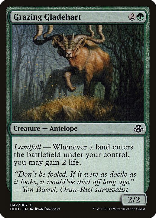 Grazing Gladehart in the group Magic the Gathering / Types / Colors / Green at Proxyprinters.com (65287)