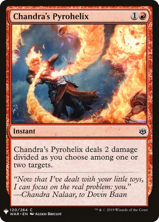 Chandra's Pyrohelix in the group Magic the Gathering / Types / Colors / Red at Proxyprinters.com (65310)