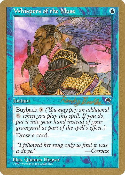 Whispers of the Muse in the group Magic the Gathering / Types / Colors / Blue at Proxyprinters.com (65314)