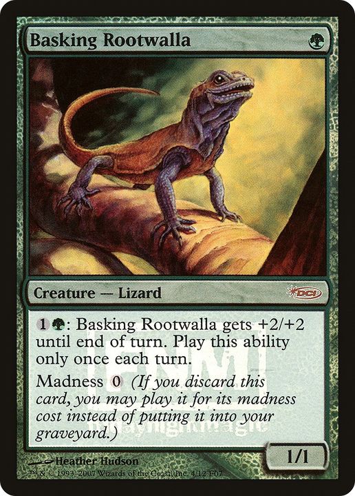 Basking Rootwalla in the group Magic the Gathering / Types / Colors / Green at Proxyprinters.com (65329)