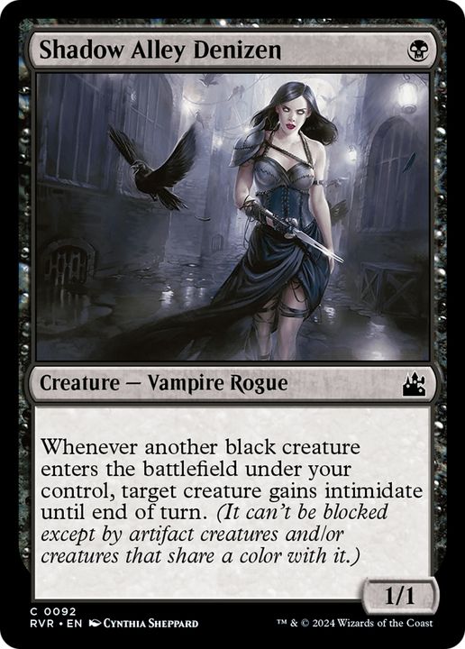 Shadow Alley Denizen in the group Magic the Gathering / Types / Colors / Black at Proxyprinters.com (65351)