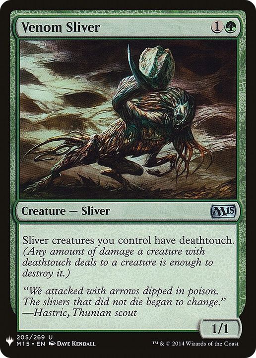 Venom Sliver in the group Magic the Gathering / Types / Colors / Green at Proxyprinters.com (6537)