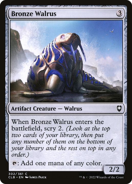 Bronze Walrus in the group Magic the Gathering / Types / Colors / Colorless at Proxyprinters.com (65372)