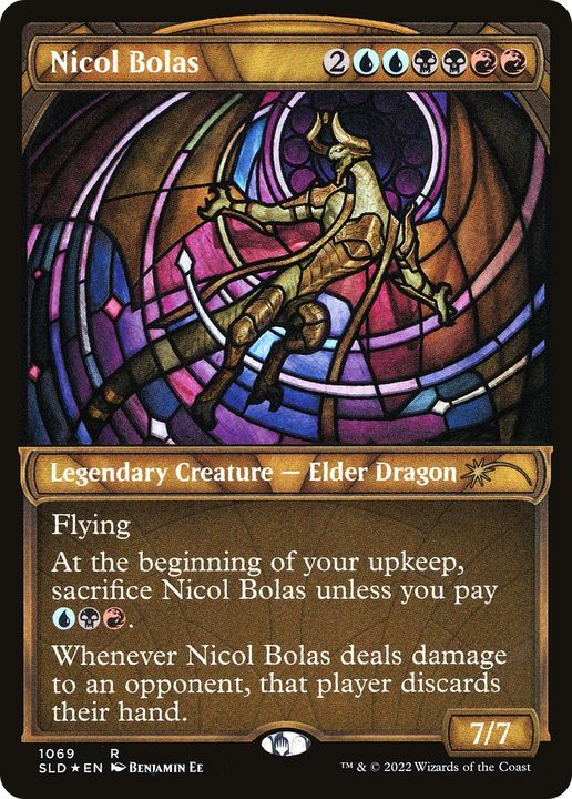 Nicol Bolas in the group Magic the Gathering / Types / Colors / Multicolors / B, R, U at Proxyprinters.com (65425)