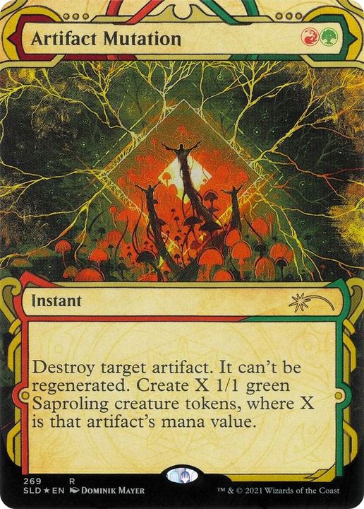 Artifact Mutation in the group Magic the Gathering / Types / Colors / Multicolors / G, R at Proxyprinters.com (65426)