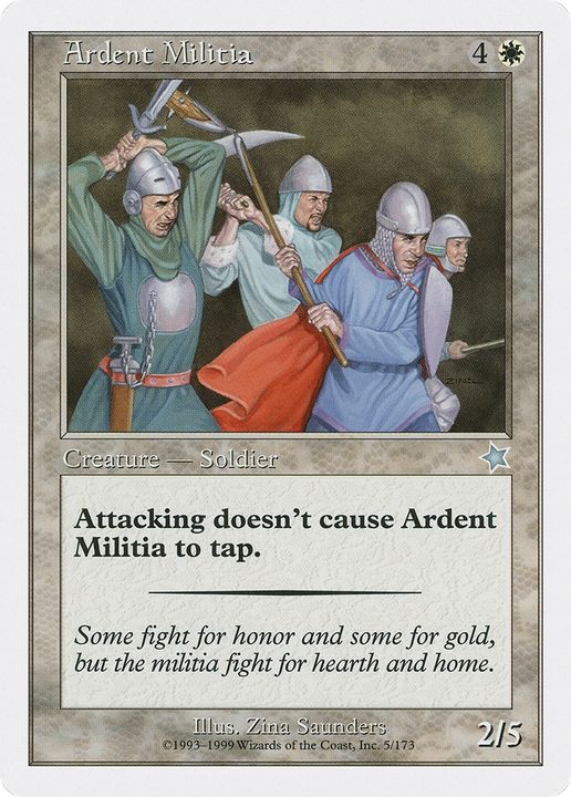 Ardent Militia in the group Magic the Gathering / Sets / Starter 1999 at Proxyprinters.com (65447)