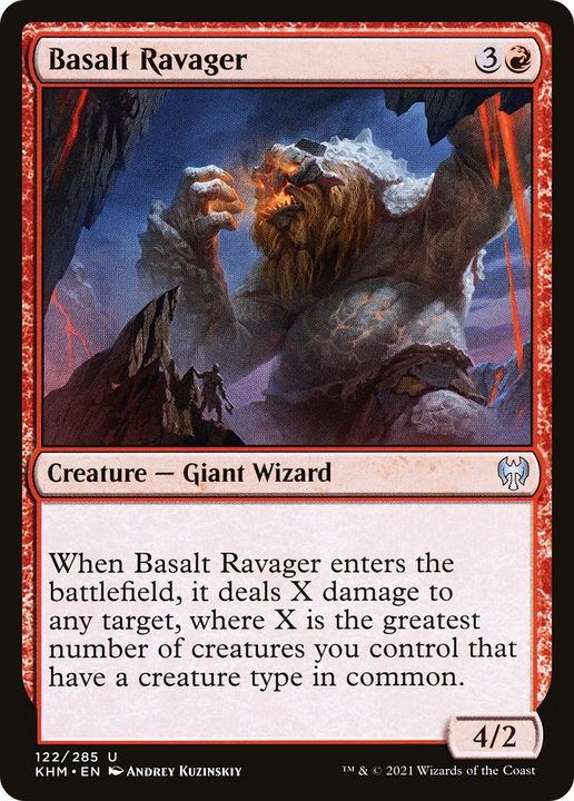 Basalt Ravager in the group Magic the Gathering / Types / Creatures / Wizard at Proxyprinters.com (65485)