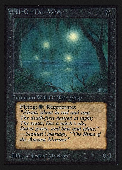 Will-o'-the-Wisp in the group Magic the Gathering / Types / Colors / Black at Proxyprinters.com (65506)