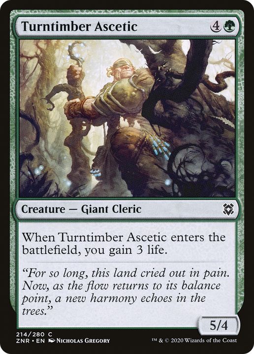 Turntimber Ascetic in the group Magic the Gathering / Sets / Zendikar Rising at Proxyprinters.com (65507)