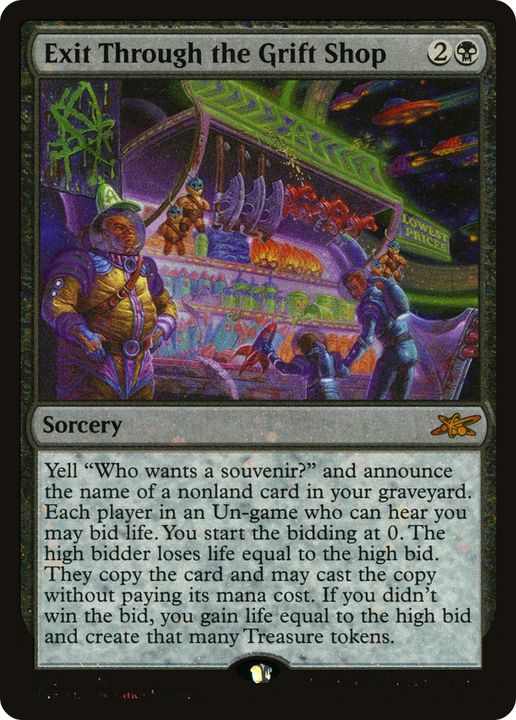 Exit Through the Grift Shop in the group Magic the Gathering / Types / Colors / Black at Proxyprinters.com (65545)