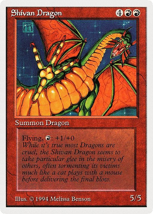 Shivan Dragon in the group Magic the Gathering / Sets / Summer Magic / Edgar at Proxyprinters.com (65554)