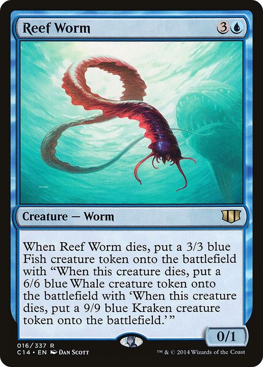 Reef Worm in the group Magic the Gathering / Types / Colors / Blue at Proxyprinters.com (65557)