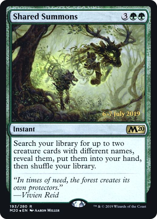 Shared Summons in the group Magic the Gathering / Types / Colors / Green at Proxyprinters.com (65642)