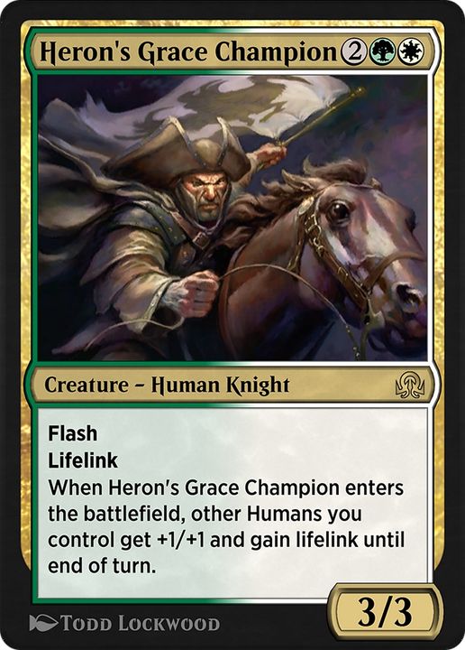 Heron's Grace Champion in the group Magic the Gathering / Types / Colors / Multicolors / G, W at Proxyprinters.com (65648)