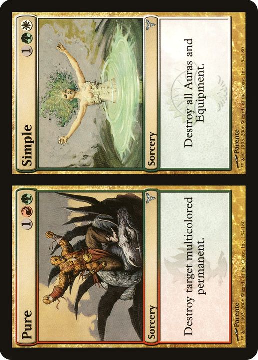 Pure // Simple in the group Magic the Gathering / Types / Colors / Multicolors / G, R, W at Proxyprinters.com (65669)