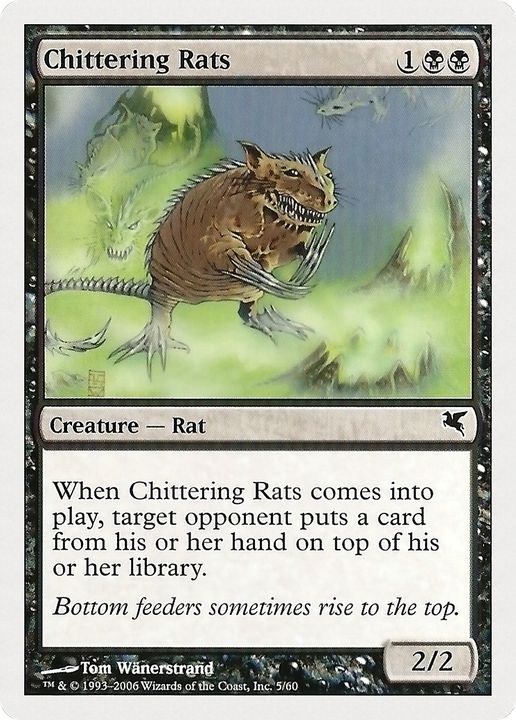 Chittering Rats in the group Magic the Gathering / Types / Colors / Black at Proxyprinters.com (65710)