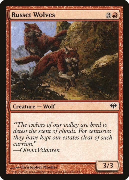 Russet Wolves in the group Magic the Gathering / Types / Colors / Red at Proxyprinters.com (65719)