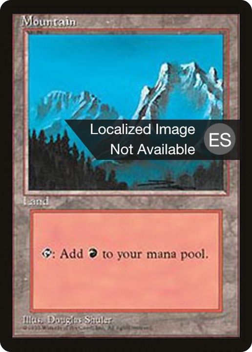 Mountain in the group Magic the Gathering / Sets / Fourth Edition Foreign Black Border at Proxyprinters.com (65742)