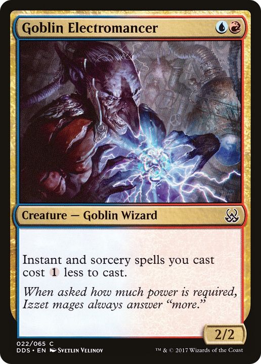 Goblin Electromancer in the group Magic the Gathering / Types / Colors / Multicolors / R, U at Proxyprinters.com (65745)