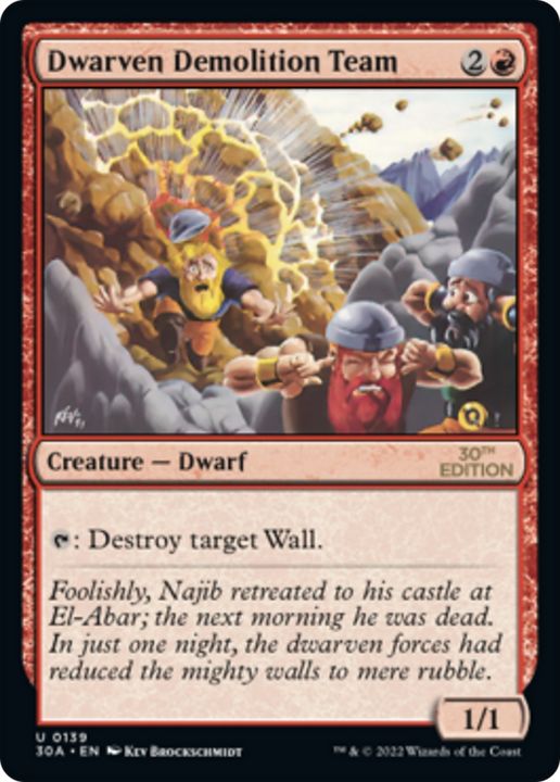 Dwarven Demolition Team in the group Magic the Gathering / Types / Colors / Red at Proxyprinters.com (65754)