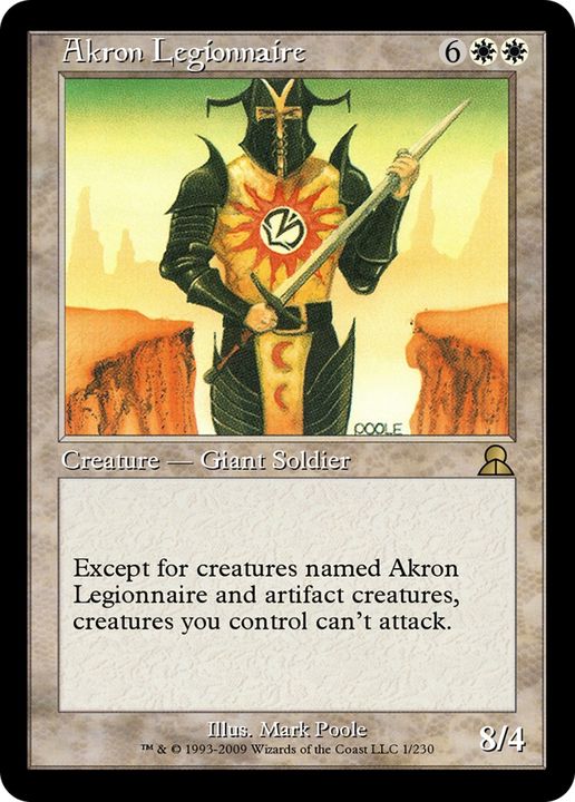 Akron Legionnaire in the group Magic the Gathering / Types / Colors / White at Proxyprinters.com (65757)