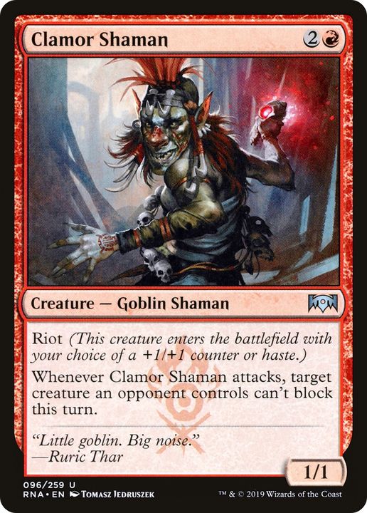 Clamor Shaman in the group Magic the Gathering / Sets / Ravnica Remastered at Proxyprinters.com (65787)