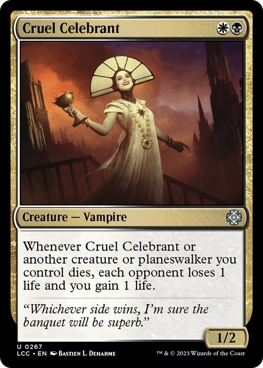 Cruel Celebrant in the group Magic the Gathering / Types / Colors / Multicolors / B, W at Proxyprinters.com (65796)