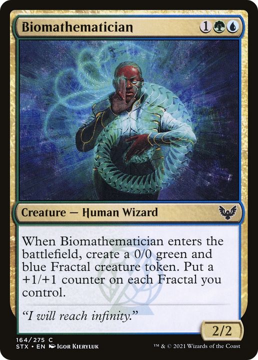 Biomathematician in the group Magic the Gathering / Types / Colors / Multicolors / G, U at Proxyprinters.com (65835)